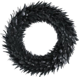 PTMD Folksy Veren Krans Kerstmis - Ø50 cm - Zwart