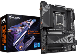 Gigabyte B760 AORUS ELITE AX - Moederbord - Intel B760 chipset - 128 GB DDR4 (4x)