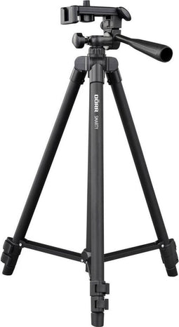 DÖRR Smarty Tripod 1/4 inch Werkhoogte: 40.5 - 112 cm Zwart Incl. smartphonehouder, Incl. tas