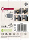 Paulmann Cybo - LED-wandlamp 2x3,5W 2700K 2x213lm IP65 Grijs Aluminium