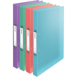 Esselte Colour'Breeze ringmap - 2 ringen - A4 met soepele kaft - assorti - 1 stuk