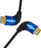 Oehlbach D1C42543 - HDMI Kabel - 90 graden haakse connector - 8K 60Hz - Blauw Zwart