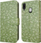 iMoshion Hoesje Geschikt voor Samsung Galaxy A20e Hoesje Met Pasjeshouder - iMoshion Design Bookcase smartphone - Groen / Green Flowers