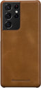 Dbramante1928 Galaxy S21 Ultra - Flip cover - Magneetsluiting en pasjesvakjes - Cognac