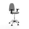 Piqueras y Crespo B2D05RP - Bureaustoel - Hoogteverstelbaar met armleuning - Lichtgrijs