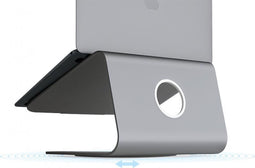Rain Design mStand 360 - Stevige Draaibare Aluminium Stand Geschikt voor MacBook - MacBook Pro - Laptop - Zwart - Space Grey - Grijs