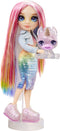 Rainbow High Klassieke Modepop - 28 cm - Amaya (regenboog) - Met slijmset en diertje