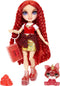 Rainbow High Klassieke Modepop - 28 cm - Ruby (rood) - Met slijmset en diertje
