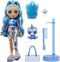Rainbow High Klassieke Modepop - 28 cm - Skyler (blauw) - Met slijmset en diertje