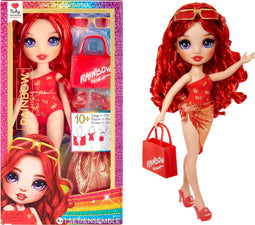 Rainbow High Swim & Style-modepop - 28 cm - Ruby (rood)
