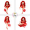 Rainbow High Swim & Style-modepop - 28 cm - Ruby (rood)
