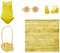 Rainbow High Swim & Style-modepop - 28 cm - Sunny (geel)