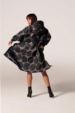 RAINKISS - Black Polka - Poncho - One-Size