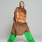 Rainkiss Regenponcho Breton Brown Green Text
