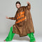 Rainkiss Regenponcho Breton Brown Green Text