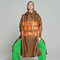 Rainkiss Regenponcho Breton Brown Green Text