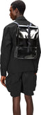 Rains Mini R13020-29 - Unisex - Rugzak - Zwart - 12 L