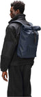 Rains Rolltop W3 Unisex Rugzak - Donkerblauw