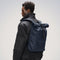 Rains Rolltop W3 Unisex Rugzak - Donkerblauw
