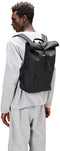 Rains Rolltop W3 Unisex Rugzak - Zwart