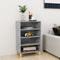 vidaXL - Dressoir - 57x35x90 - cm - bewerkt - hout - betongrijs