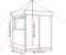 vidaXL - Partytent - inklapbaar - pop-up - met - 4 - zijwanden - bordeauxrood