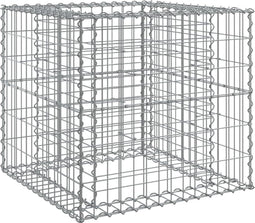 vidaXL - Schanskorf - 70x70x65 - cm - gegalvaniseerd - ijzer - zilverkleurig