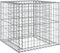 vidaXL - Schanskorf - 70x70x65 - cm - gegalvaniseerd - ijzer - zilverkleurig