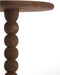 Light & Living Bijzettafel Veglio - Donkerbruin - Ø35cm - Modern