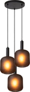 Lucide ELOISE - Hanglamp - Ø 40 cm - 3xE27 - Dimbaar - Zwart