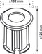 Ranex Bolton Grondspot - LED - 1 stuk - IP65 - RVS