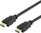 DELTACO HDMI-1030D-FLEX - Flexibele HDMI-kabel - High Speed HDMI met Ethernet 4K UltraHD 60 Hz 3 m - Zwart
