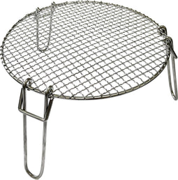 Valhal Outdoor - pannenverhoger / grillrooster 34cm - RVS, inklapbare poten, VH.STAND