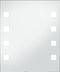 vidaXL - Badkamerspiegel - LED - 50x60 - cm