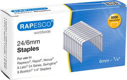 Rapesco 24/6mm (22/6) Verzinkt Nieten (doos 5000) | 20 stuks