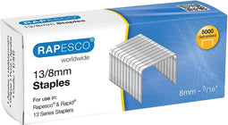 Rapesco Gegalvaniseerde Nietjes 13/8 mm - 5000 Stuks - Duurzaam & Precies