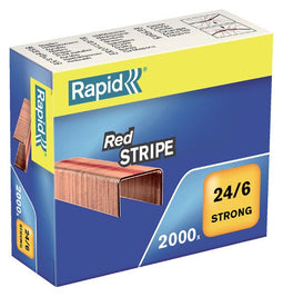 Rapid - Nieten Nieten 24/6 verkoperd red stripe 2000 stuks