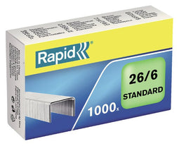 Rapid - Nieten 26/6 gegalvaniseerd standaard 1000 stuks