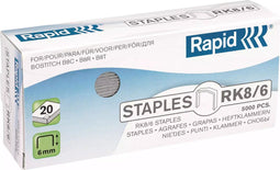 Rapid Standard Nietjes RK8/6mm - 5000 stuks - Gegalvaniseerd