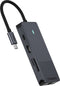 Rapoo USB-C Multiport Adapter, 8-in-1, grijs