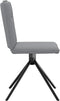 vidaXL - Eetkamerstoelen - 2 - st - stof - lichtgrijs