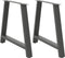 vidaXL - Salontafelpoten - 2 - st - A-vormig - 90x(72-73) - cm - staal - antraciet
