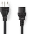 Nedis CEGP11300BK20 - Stroomkabel - Italiaanse connector 200cm - Zwart