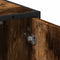 vidaXL - Wastafelkast - 65x33x60 - cm - bewerkt - hout - gerookt - eikenkleurig