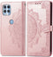 iMoshion Hoesje Geschikt voor Motorola Moto G100 Hoesje Met Pasjeshouder - iMoshion Mandala Bookcase - Rosé Goud