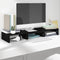 vidaXL - Monitorstandaard - 60x24x10,5 - cm - massief - grenenhout - zwart