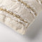 Dutch Decor YUNA - Sierkussen 30x50 cm - met schelpen - Snow White - wit - Inclusief binnenkussen