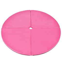 Coast Paaldansmat Ø150 x 5 cm Roze – Opvouwbare Gymnastiek & Beschermmat met Klittenband PVC