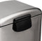 5Five Prullenbak/pedaalemmer - zilver - metaal - 30 liter - 34 x 32 x 61 cm - keuken