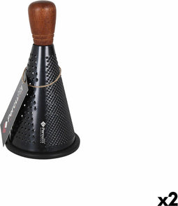 Rasper Percutti Organizer Bruin Zwart Hout Staal (2 Stuks)